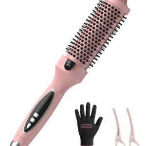 Escova modeladora/cacheadora Gokoco GD037 rosa