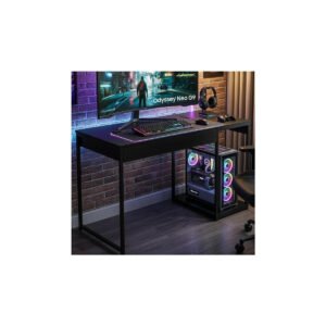Escrivaninha Gamer Mesa Para Computador Com Suporte Para Cpu Preto