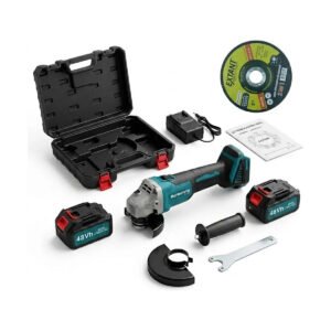 Esmerilhadeira Bateria 48v Brushless Borboleta + Disco 125mm Azul 127/220v 50hz/60hz