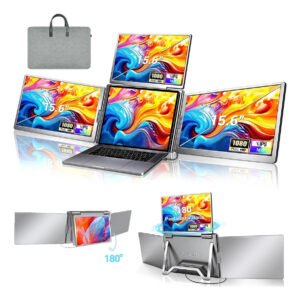 Extensor de Tela Tripla Novante Para Notebook 15.6″ Full HD IPS Com Rotação de 360º