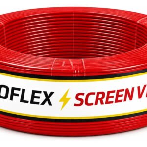 Fio 10mm Cabo Flexível Rolo Com 50 metros Elétrico 750v Cor Vermelho Marca Screen Vision