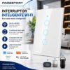 Forestory Interruptor Inteligente Dimmer Wifi 3 Botão Touch Alexa Touch Tuya Smart Life Alexa Google Home Aligenie Yandex Alice Smart Automação Compatível Wifi 2.4ghz Rf433 Bluetooth 100-240v 10a
