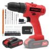 Furadeira Parafusadeira 21v 3/8 Kit Com Maleta Atverce Terracota 127/220v 60