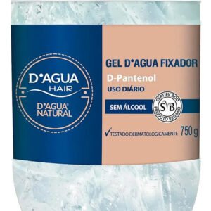 Gel Fixador De Penteados P/ Cabelos Cabelereiros 750g Uso Diário Profissional D-Pantenol D’água Natural
