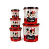 Jogo De Mantimentos Mickey C/5 Peças