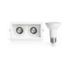Kit 10 Spot Embutir Par20 Duplo Recuado + Lâmpadas 7w Led