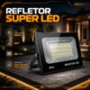 kit 2 Refletor Led 200w Holofote Bivolt Prova D’água Cor Branco Frio 6500k