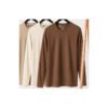 Kit 3 Camiseta Manga Longa Masculina Slim Algodão 30.1 Zaroc