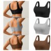 Kit 4 Top Com Bojo Fitness Academia Sem Costura Poliamida