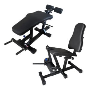 Kit Cadeira Extensora E Mesa Flexora Deitada Academia Treino