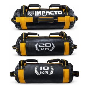 Kit De Power Bag 20 E 10 Kg Impacto Fitness Amarelo