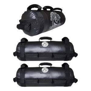 Kit Power Bag 20kg + 20kg Para Treinamento Funcional Bc Preto