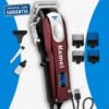 Maquina De Cortar Cabelo Profissional Kemei Km-2606 Bivolt Bordô 127/220v