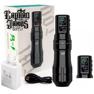 Máquina De Tatuagem Pen Ez P3 Pro Cor Preta