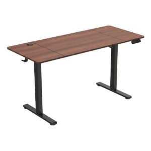 Mesa Eleviatória Elétricia Ergonômica C/ Regulagem Altura Nogueira