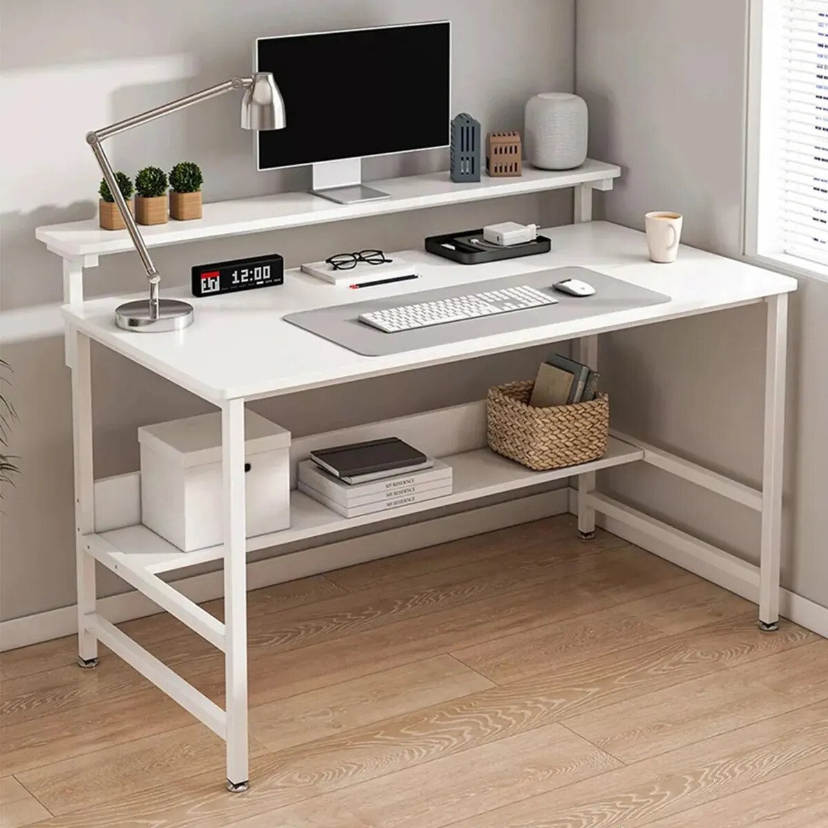 Mesa Gamer Escrivaninha Para Computador Setup Gamer Com Suporte Para Monitor Design Moderno E Espaçoso Mesa Gamer Escrivaninha Para Computador Setup Gamer Com Suporte Para Monitor Design Moderno E Espaçoso