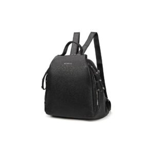 Mochila Feminina Para Deslocamento, Viagem E Saída Durável Preto