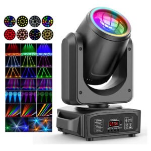 Moving Head Beam Profissional RGBW 300W DMX 18 Facetas Para Festa