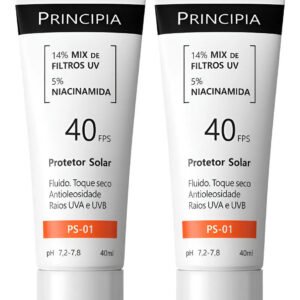 Principia Kit C/ 2 Protetor Solar Facial Ps-01 Fps 40