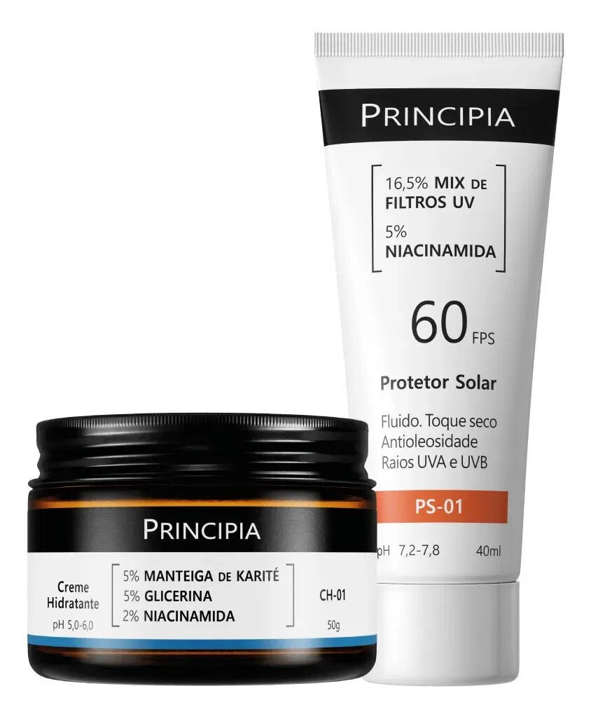 Principia Kit Hidratação E Proteção Facial Ch-o1 + Ps-01 Todo Tipo De Pele Dia/noite Principia Kit Hidratação E Proteção Facial Ch-o1 + Ps-01 Todo Tipo De Pele Dia/noite