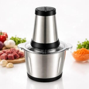 Processador De Alimentos Elétrico 2L Inox Moedor Picador 400W Multifuncional Cozinha