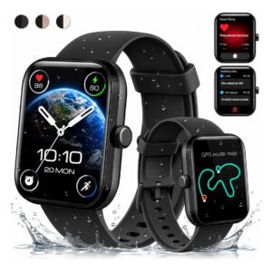 Relógio Inteligente Smartwatch GPS Autônomo Chamadas Bluetooth NOVANTE Moda Digital Feminino Masculino Esportivo Preto IP68 3ATM Agua Tela Hd 1.85 350mAh 10Dias Android IOS Com Monitoramento de saúde