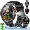 Relógio Inteligente Smartwatch Gps Autônomo IP68 3ATM À prova d’água 850mAh Preto NOVANTE Digital Feminino Masculino Esportivo Android IOS Notificações Instantâneas Bluetooth Chamadas Lanterna Bússola