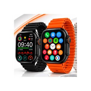 Relógio Smartwatch Ultra Sport Amoled Gps Nfc Titânio 49mm Preto Ondulada