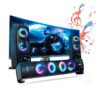 Som Potente E Estilo Com O Alto-falante Knup Pc Tv Rgb Cor Preto