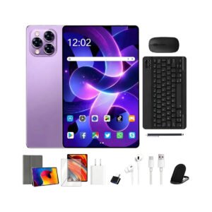 Tablet Android 15 Tab Kit Completo Ram 16gb 512gb 11.6” Hd Lilás
