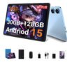 Tablet Android 15 Tablet de 10 polegadas com 30 GB de RAM+128 GB ROM/TF 2 TB, Gemini Ai Octa-core 2,0 GHz, 5G WiFi, 8000 mAh, Face Id, controle parental Gms Widevine L1 Fhd, 8+5 mp, Bt 5.0, GPS,…