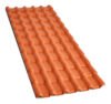 Telha Pvc Plan Precon de PVC Cerâmica 3,30m x 88cm Laranja