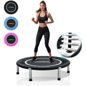 Trampolim Jump Profissional Com Capa Saia Diâmetro 1 M 200kg Preto