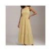 Vestido Midi Três Marias Viscose Linho Com Bolsos Laterais