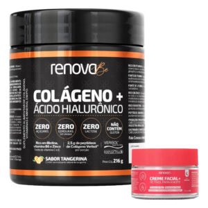 Acido hialuronico Haplex Plus Renova Be Colágeno Verisol com em pó sabor Tangerina x 215g 2 un