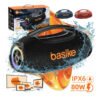 Basike Caixa de Som Portátil Com Bluetooth Boombox 80W 8000Mah 10hrs Sem fio IPX6 À Prova D’água Com Bateria Recarregavel Luz RGB Hifi TWS Bass Forte Áudio de Alta Qualid Para TV Festa Casa Subwoofer