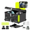 Bau Para Moto 65l Alumínio Base Universal Top Case Maletero Preto