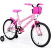 Bicicleta Aro 20 Xgt Infantil Feminina Mariinha Rodas Cesta Rosa M