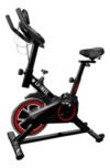 Bicicleta de Academia Spinning cor preto e vermelho
