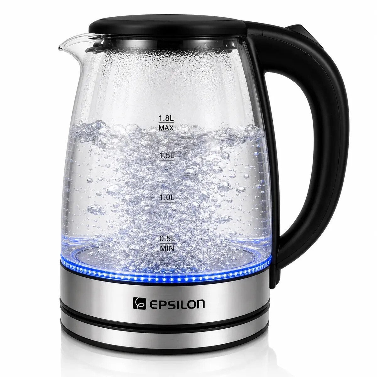 Chaleira eletrica vidro Epsilon Eps-2906 esquentar agua leite 1,8L jarra Chaleira eletrica vidro Epsilon Eps-2906 esquentar agua leite 1,8L jarra