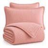 Colcha Cobre Leito Queen Rozac 3 Peças Elegante Confortável Bordô