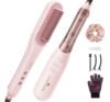 Escova Alisadora a Vapor Wavytalk Steamline Pro 3 em 1 Anti-Frizz Nutrição e Menos Danos para Cabelo Crespo Resultado de Salão Rápido