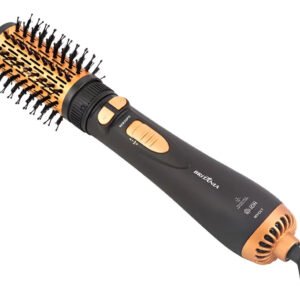 Escova Modeladora Rotativa Britânia Ber20pd 3 Temperaturas Cor Preto e Dourado