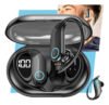 Fone de Ouvido Bluetooth TWS Esportivo com Gancho para Academia e Corrida