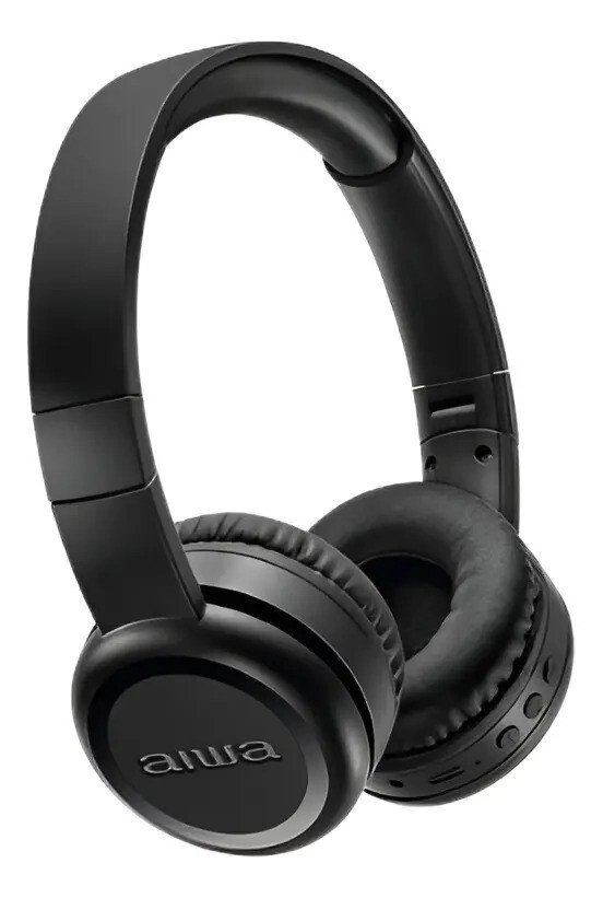 Fone de Ouvido Headphone AIWA AWS-HP-03-B Bluetooth bateria com até 100 horas de duração Cor Preto Fone de Ouvido Headphone AIWA AWS-HP-03-B Bluetooth bateria com até 100 horas de duração Cor Preto