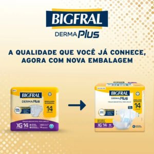Fralda Bigfral Derma Plus Econômica Xg 14 Unidades