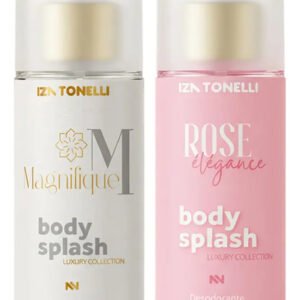 Kit 2 Body Splash Feminino Iza Tonelli 200ml Desodorante Colônia Luxo Magnifique E Rose Elegance