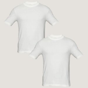 Kit 2 Camisetas Over Hering Masculino 4k6n1cen Branco M Lisa