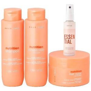 Kit Braé Stages Nutrition Shampoo,cond,másc + Essential 60ml