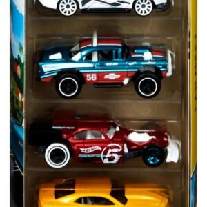 Kit Com 5 Carrinhos Sortidos Hot Wheels Coloridos Mattel